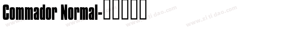 Commador Normal字体转换